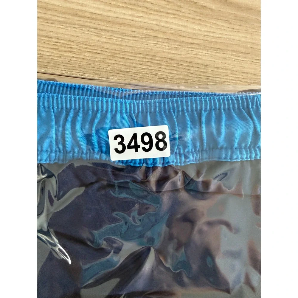 Speedo‎ Men Blue Athletic Swim Trunks Size M Lined Drawstring Summer Swim Beach